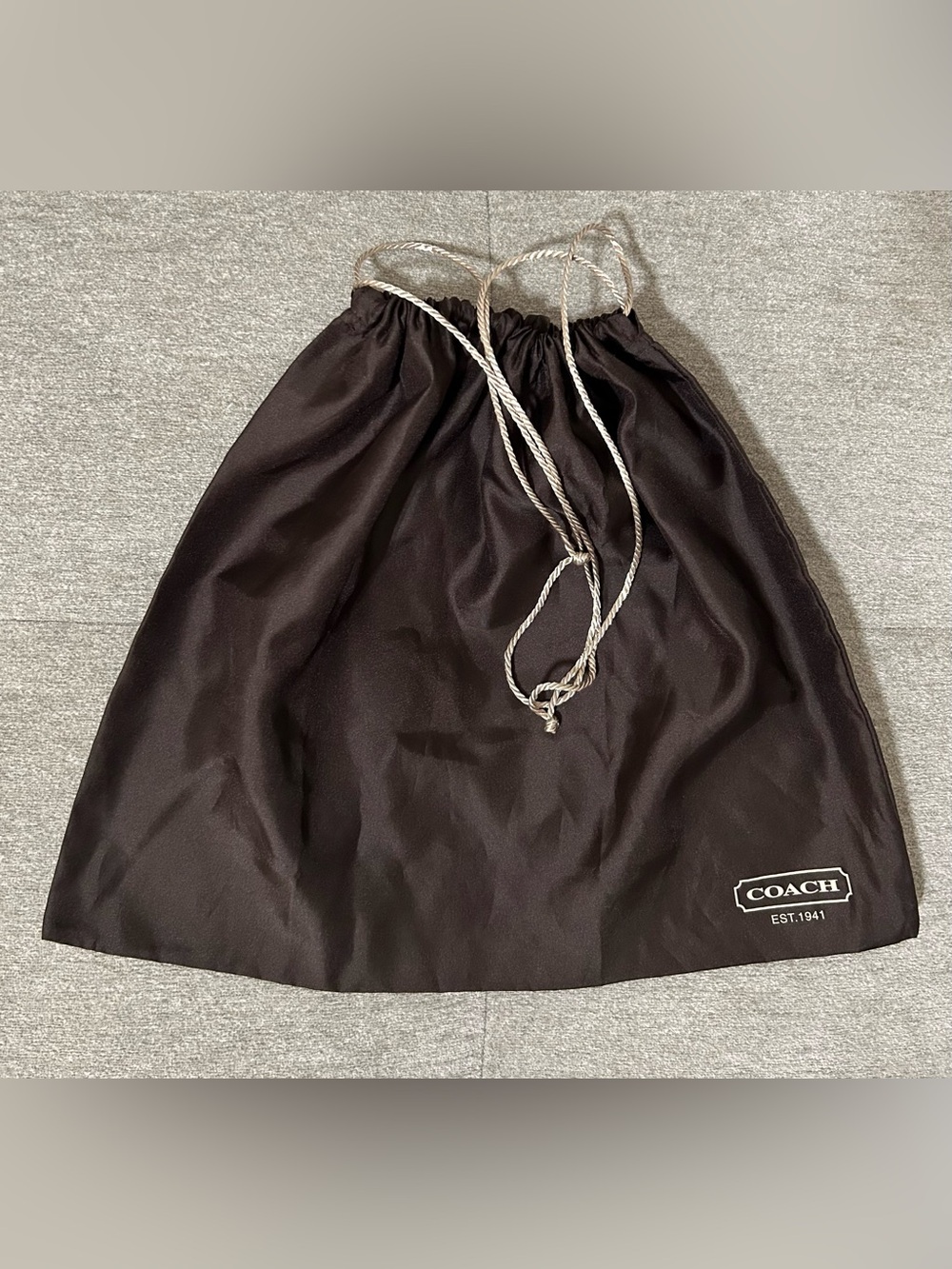 Coach Brown Drawstring Handbag Storage Dust Bag